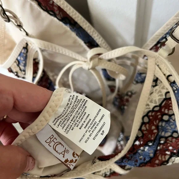 BECCA Driftwood Crotchet Bikini - S - Picture 7 of 8